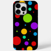 Rainbow Polka Dots Case-Mate iPhone Hülle (Rückseite)