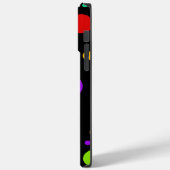 Rainbow Polka Dots Case-Mate iPhone Hülle (Rückseite / Links)