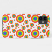 Rainbow Polka Dots Case-Mate iPhone Hülle (Rückseite (Horizontal))