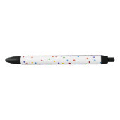 Rainbow Polka Dots Confetti Muster Kugelschreiber (Vorderseite)