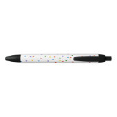 Rainbow Polka Dots Confetti Muster Kugelschreiber (Rückseite)