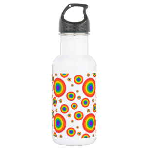 Rainbow Polka Dots Edelstahlflasche