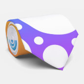 Rainbow Polka Dots Fun Neck Tie Krawatte (Gerollt)