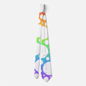 Rainbow Polka Dots Fun Neck Tie Krawatte (Rückseite)