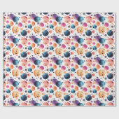 Rainbow Polka Dots Geschenkpapier (Flach)