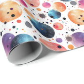 Rainbow Polka Dots Geschenkpapier (Rolleneckpunkt)