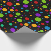 Rainbow Polka Dots Geschenkpapier (Ecke)