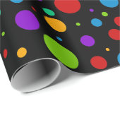 Rainbow Polka Dots Geschenkpapier (Rolleneckpunkt)