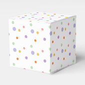 Rainbow Polka Dots Kindergeburtstag Geschenkschachtel (Vorderseite)