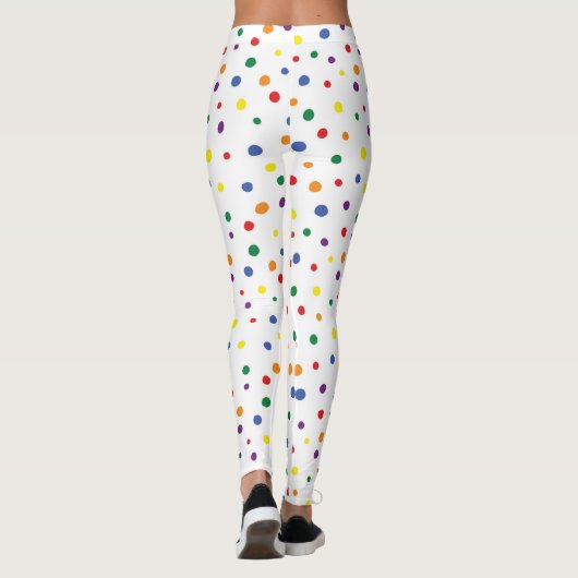 Rainbow Polka Dots Leggings (Rückseite)