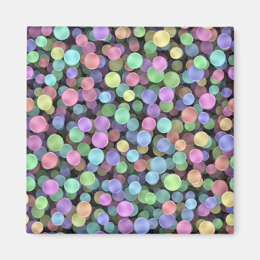 Rainbow Polka Dots Magnet (Vorne)