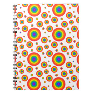 Rainbow Polka Dots Notizblock