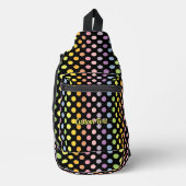 Rainbow Polka Dots Pattern Crossbody Bag (Vorderseite)