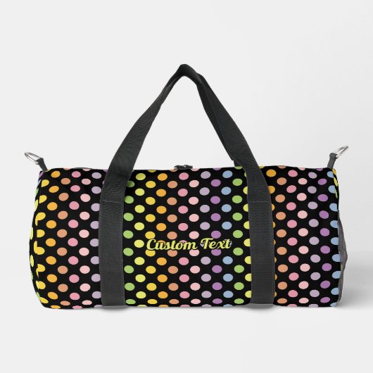 Rainbow Polka Dots Pattern Duffle Bag (Vorderseite)