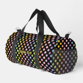 Rainbow Polka Dots Pattern Duffle Bag (Rechte Ecke)