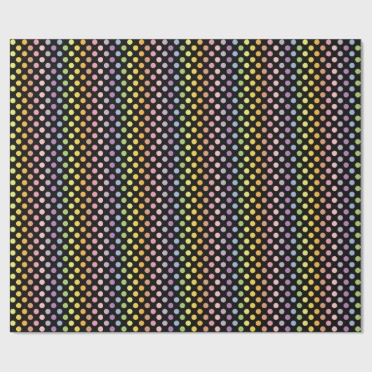 Rainbow Polka Dots Pattern Geschenkpapier (Flach)