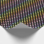 Rainbow Polka Dots Pattern Geschenkpapier (Ecke)