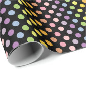 Rainbow Polka Dots Pattern Geschenkpapier (Rolleneckpunkt)