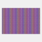 Rainbow Polka Dots Pattern Geschenkpapier Set (Vorderseite 3)
