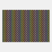 Rainbow Polka Dots Pattern Geschenkpapier Set (Vorderseite)