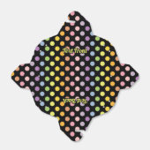 Rainbow Polka Dots Pattern Geschenkschachtel (Ungefaltet)