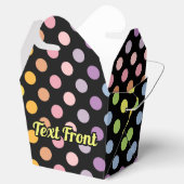 Rainbow Polka Dots Pattern Geschenkschachtel (Geöffnet)