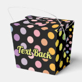 Rainbow Polka Dots Pattern Geschenkschachtel (Rückseite)