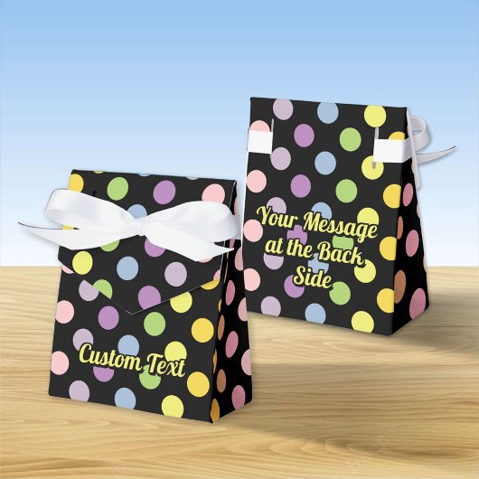 Rainbow Polka Dots Pattern Geschenkschachtel