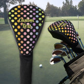 Rainbow Polka Dots Pattern Golf Headcover