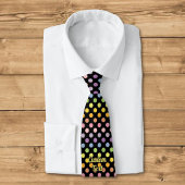 Rainbow Polka Dots Pattern Krawatte