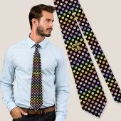 Rainbow Polka Dots Pattern Krawatte