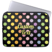 Rainbow Polka Dots Pattern Laptopschutzhülle (Vorderseite)