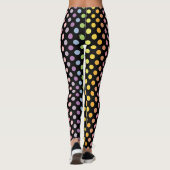 Rainbow Polka Dots Pattern Leggings (Rückseite)