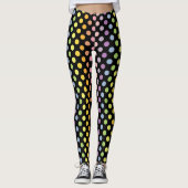 Rainbow Polka Dots Pattern Leggings (Vorderseite)