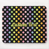 Rainbow Polka Dots Pattern Mousepad (Vorne)