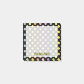 Rainbow Polka Dots Pattern Post-it Klebezettel (Vorderseite)