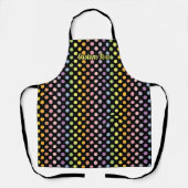 Rainbow Polka Dots Pattern Schürze (Vorderseite)