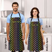 Rainbow Polka Dots Pattern Schürze