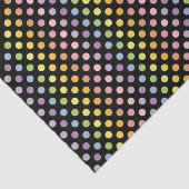 Rainbow Polka Dots Pattern Seidenpapier (Ausschnitt)