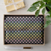 Rainbow Polka Dots Pattern Seidenpapier (Geschenk)