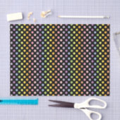 Rainbow Polka Dots Pattern Seidenpapier (Handwerk)