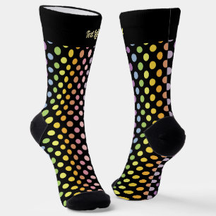 Rainbow Polka Dots Pattern Socken