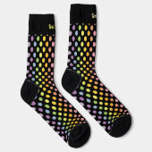 Rainbow Polka Dots Pattern Socken (Rechts)