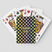 Rainbow Polka Dots Pattern Spielkarten (Rückseite)