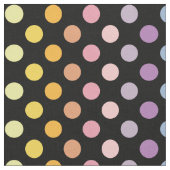 Rainbow Polka Dots Pattern Stoff (Nahaufnahme)