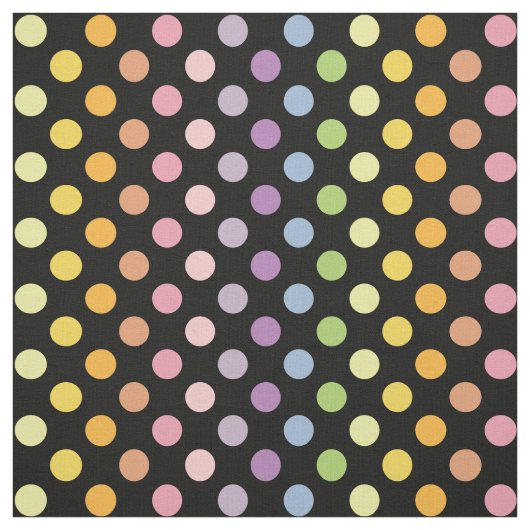 Rainbow Polka Dots Pattern Stoff (Muster)