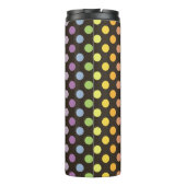Rainbow Polka Dots Pattern Thermosbecher (Rückseite)
