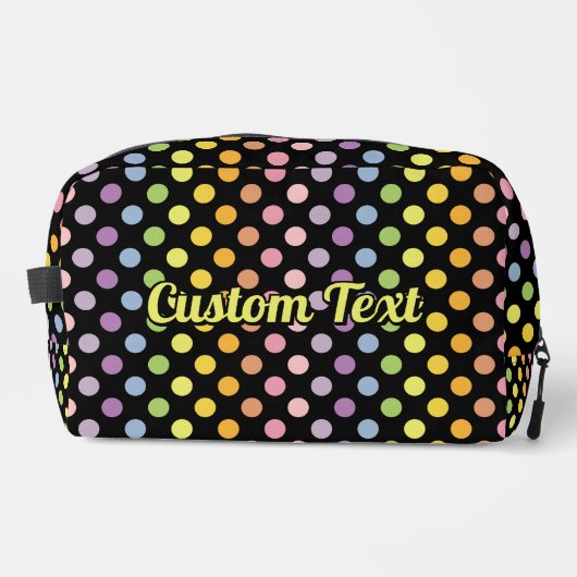 Rainbow Polka Dots Pattern Waschbeutel (Vorderseite)
