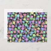 Rainbow Polka Dots Postkarte (Vorne/Hinten)