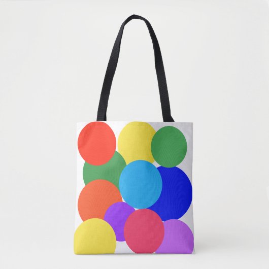 Rainbow Polka Dots Tasche (Vorderseite)